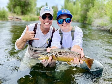 Daddy daughter fishing trip on the Weber River