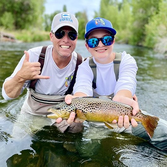 Daddy daughter fishing trip on the Weber River