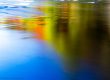 Beautiful Fall colors reflecting into the Provo River.