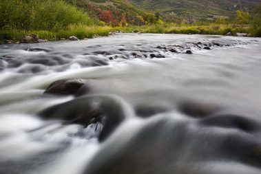 Fall colors on the Provo River by Jeremy Allan