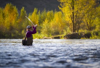 Dry fly casting on the Provo River. Utah fine art prints by Jeremy Allan.
