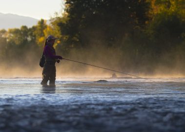 Dry fly casting on the Provo River. Utah fine art prints by Jeremy Allan.