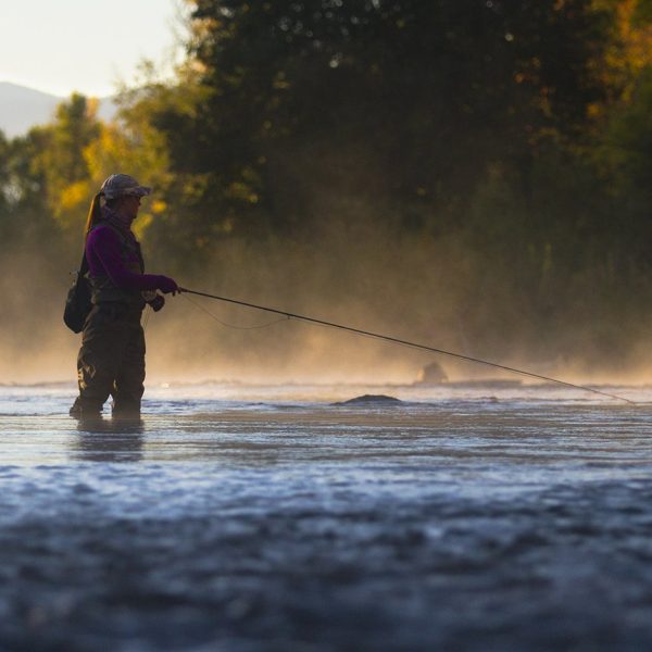 Dry fly casting on the Provo River. Utah fine art prints by Jeremy Allan.