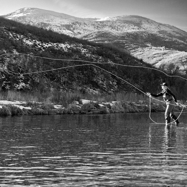 Dry fly casting on the Provo River. Utah fly fishing photography by Jeremy Allan.